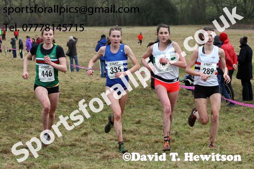 Senior women, 2018 Northern Cross Country Champs., Harewood House, Leeds. Photo: David T. Hewitson/Sports for All Pics